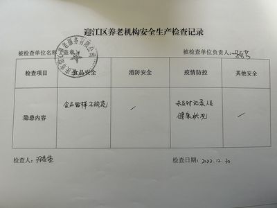 迎江區(qū)養(yǎng)老服務(wù)機(jī)構(gòu)疫情防控及綜合安全檢查情況通報(bào)